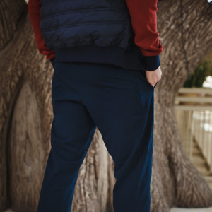 Мужские спортивные штаны с резинкой внизу - Sport Man,синего цвета #2