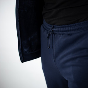 Мужские штаны джоггеры на меху,синие #1